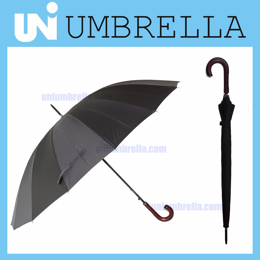 UNI0112 fiberglass windproof straight umbrella