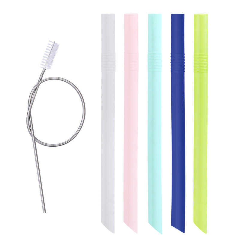 Silicone straight straw