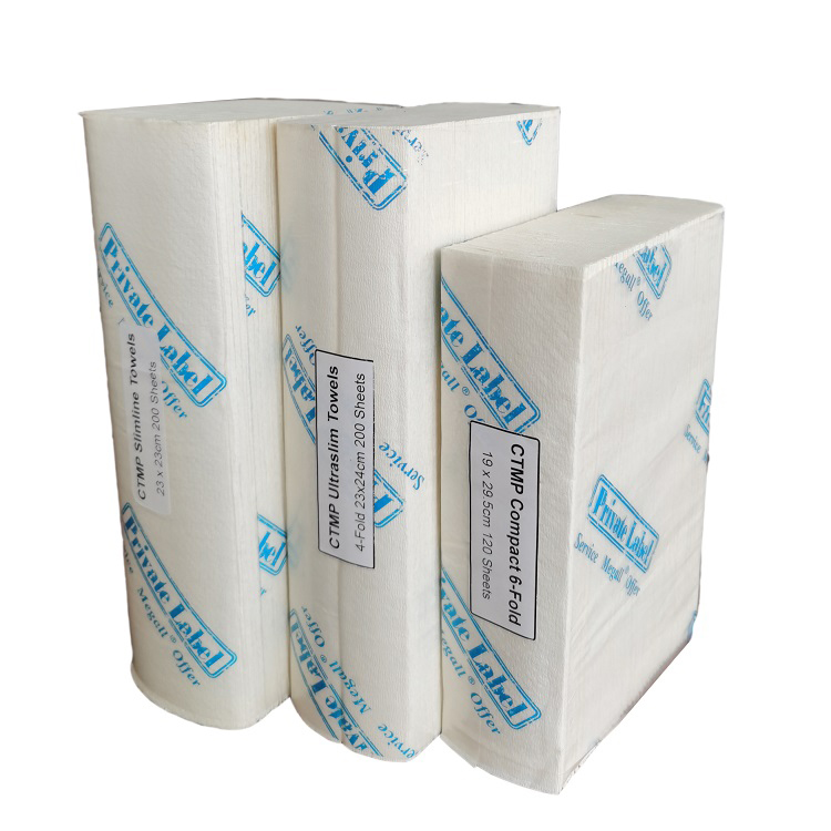 Mechanical pulp hand towels