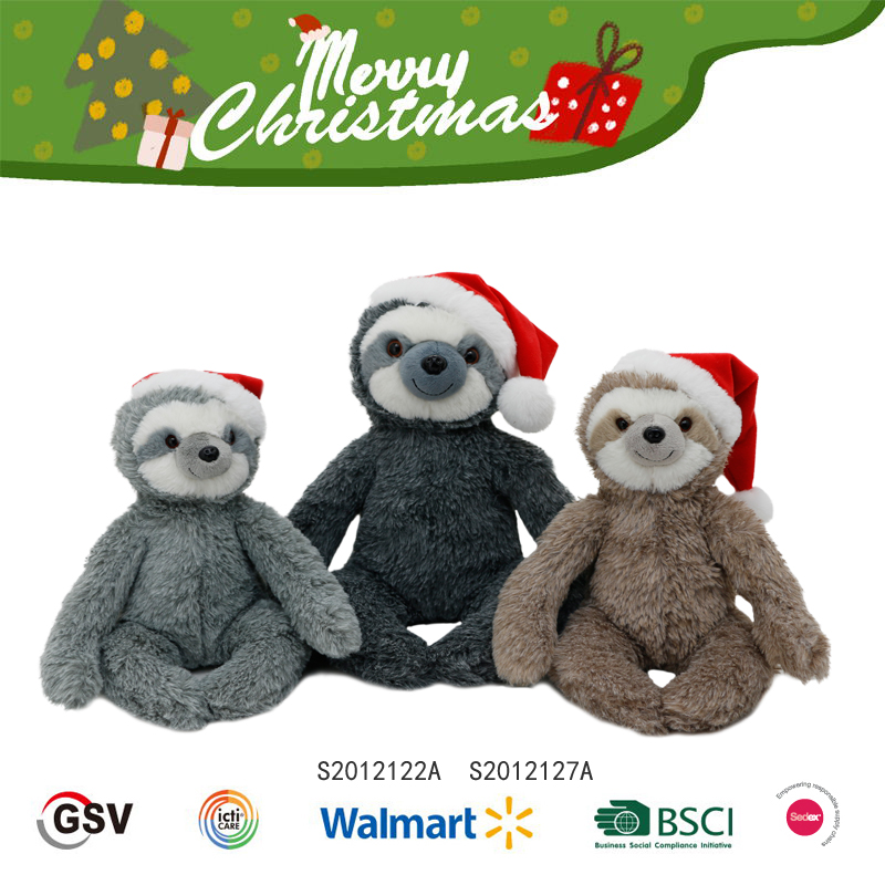 Christmas Animals Sloth Gtst Plush Toy(s2012122a/S2012127a)