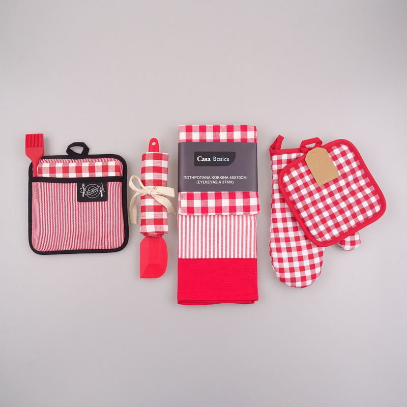 ''' amazing nice towel with silicone knife gift apron set gift towel / tea towel set/ dish towel