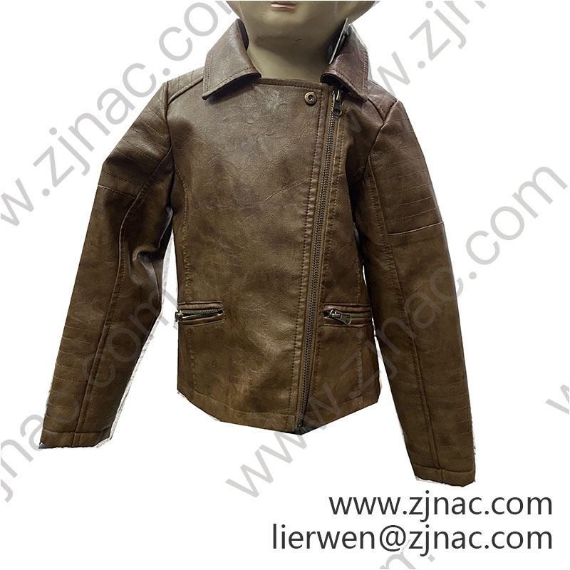 children's pu jacket