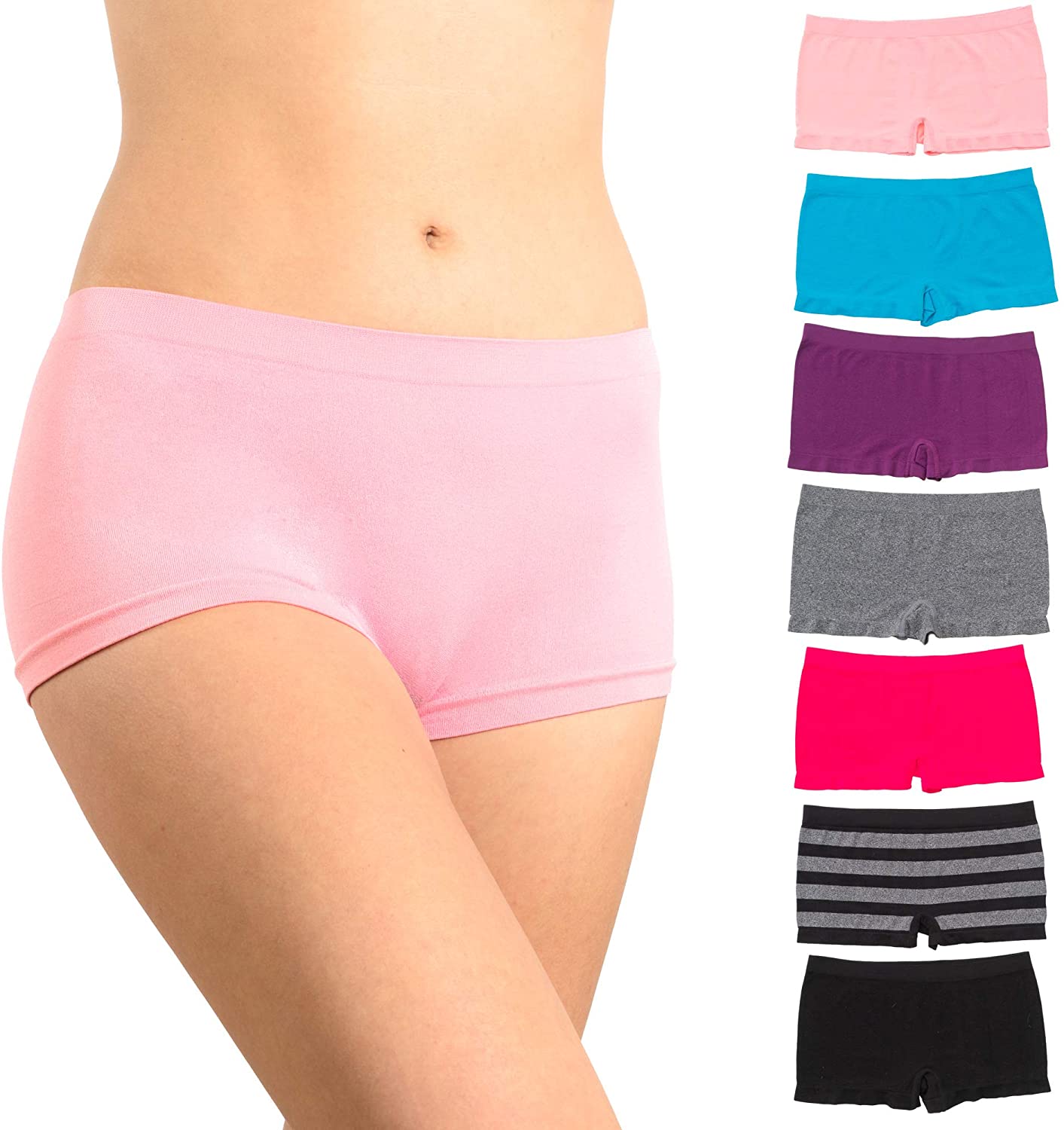 Lady's Comfort Seamless Boyshort Panty
