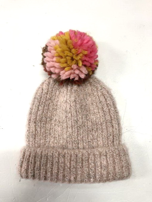 kids kinnted hats with pompon