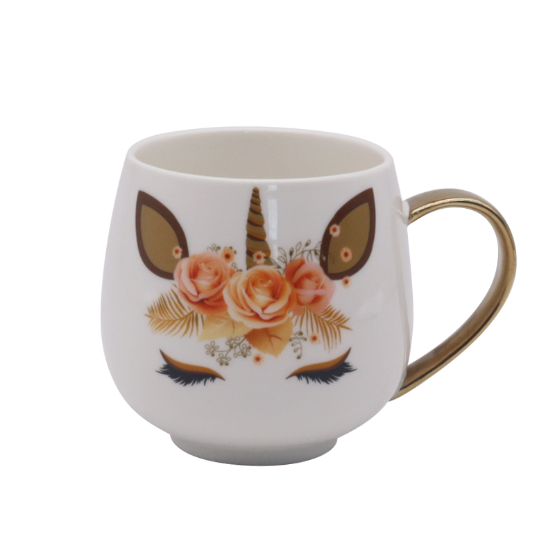 ZH-1974 cute animal face desige mug 350cc