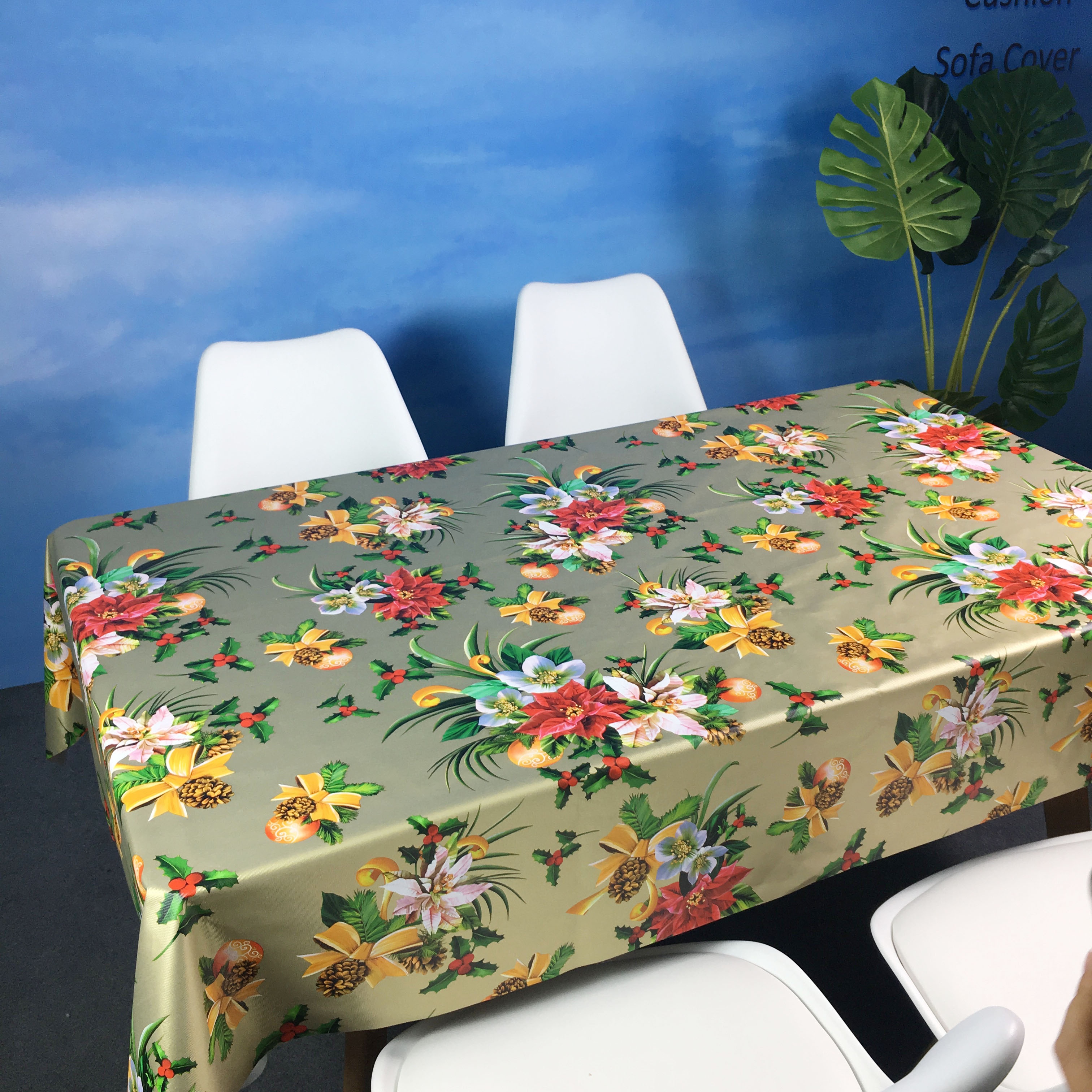 Christmas PVC tablecloth
