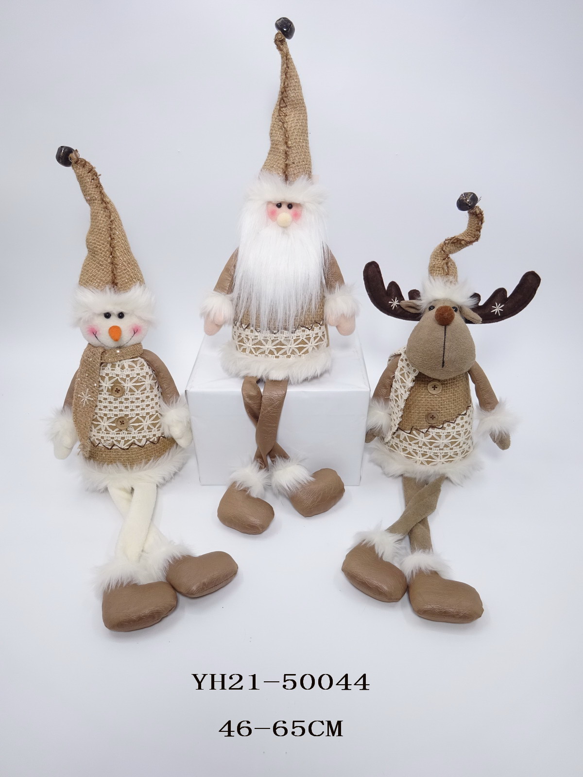 46/65CM Sitting Christmas Santa/Snowman/Reindeer With Dangle Feet