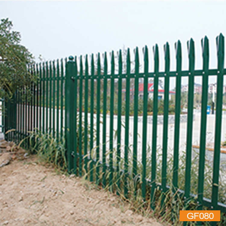 Different types Sections Palisade fence for industry and commecial place