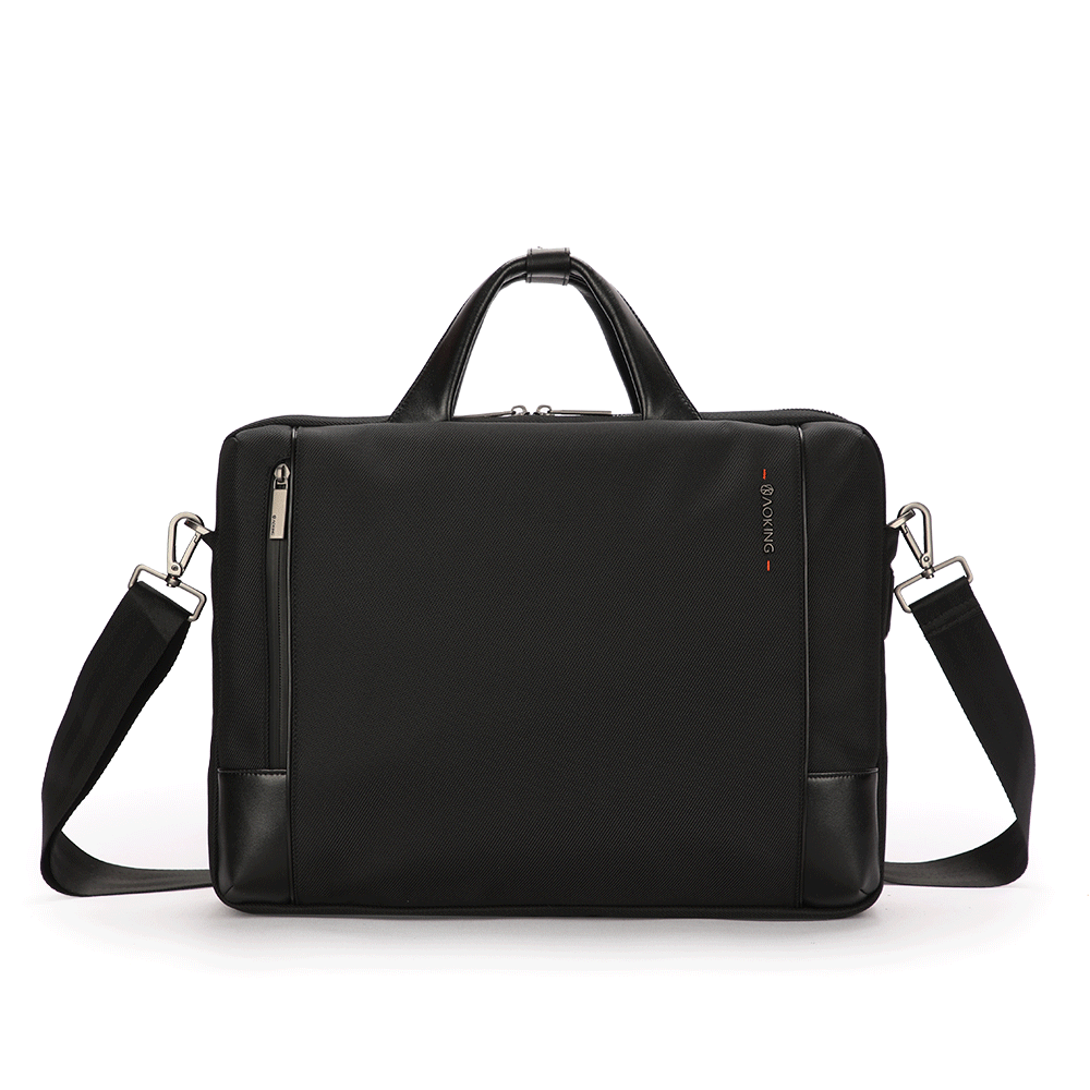 Aoking Large Capacity Dual USB Charging Business Briefcase Male Shoulder Bag