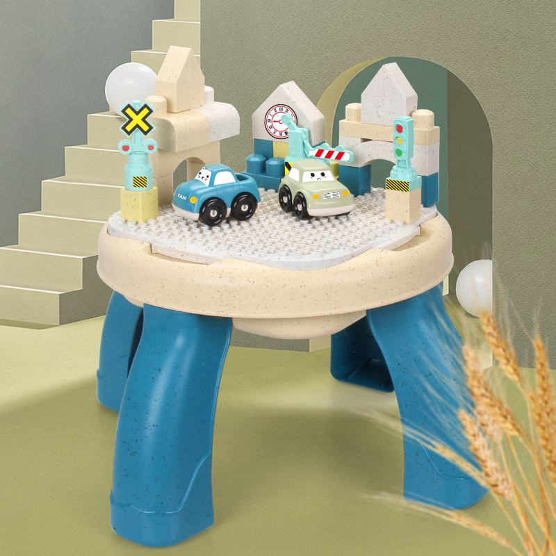 Wheat-straw blocks table
