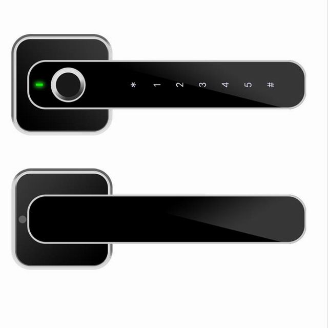 Goodum zinc alloy cylinder mortise single latch for wood door smart lock password bluetooth app fingerprint E31
