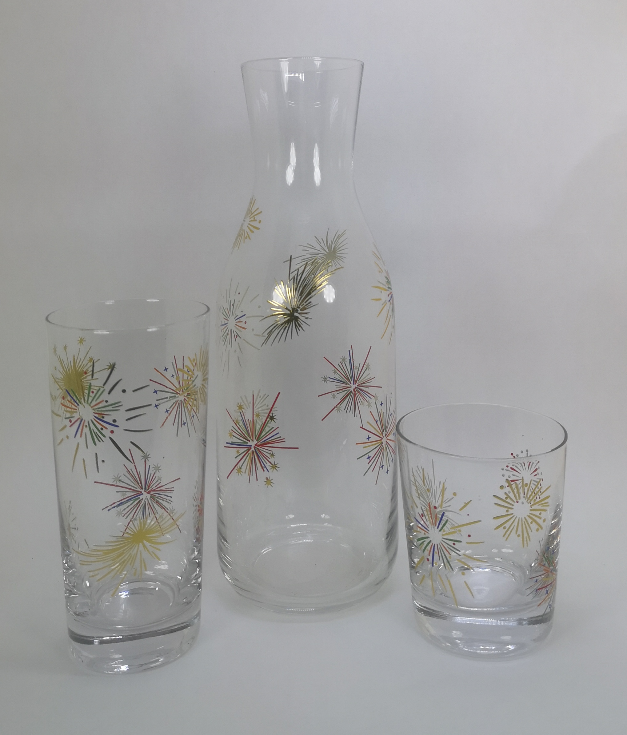 hot stamping decal glass carafe