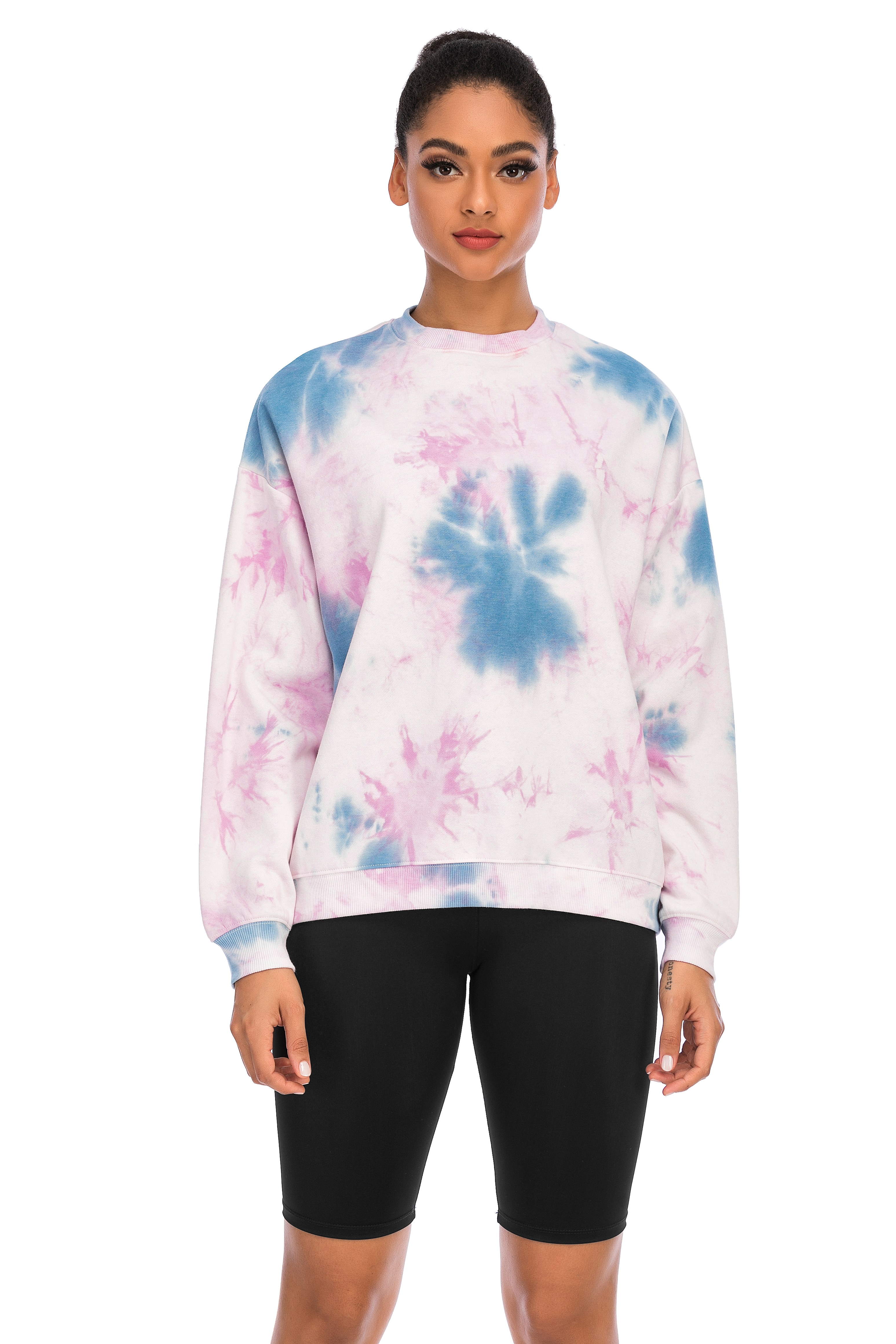 Ladies Tie Dye Pullover