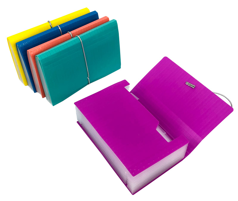 13 Pocket Three-side-welded Expanding file, A6