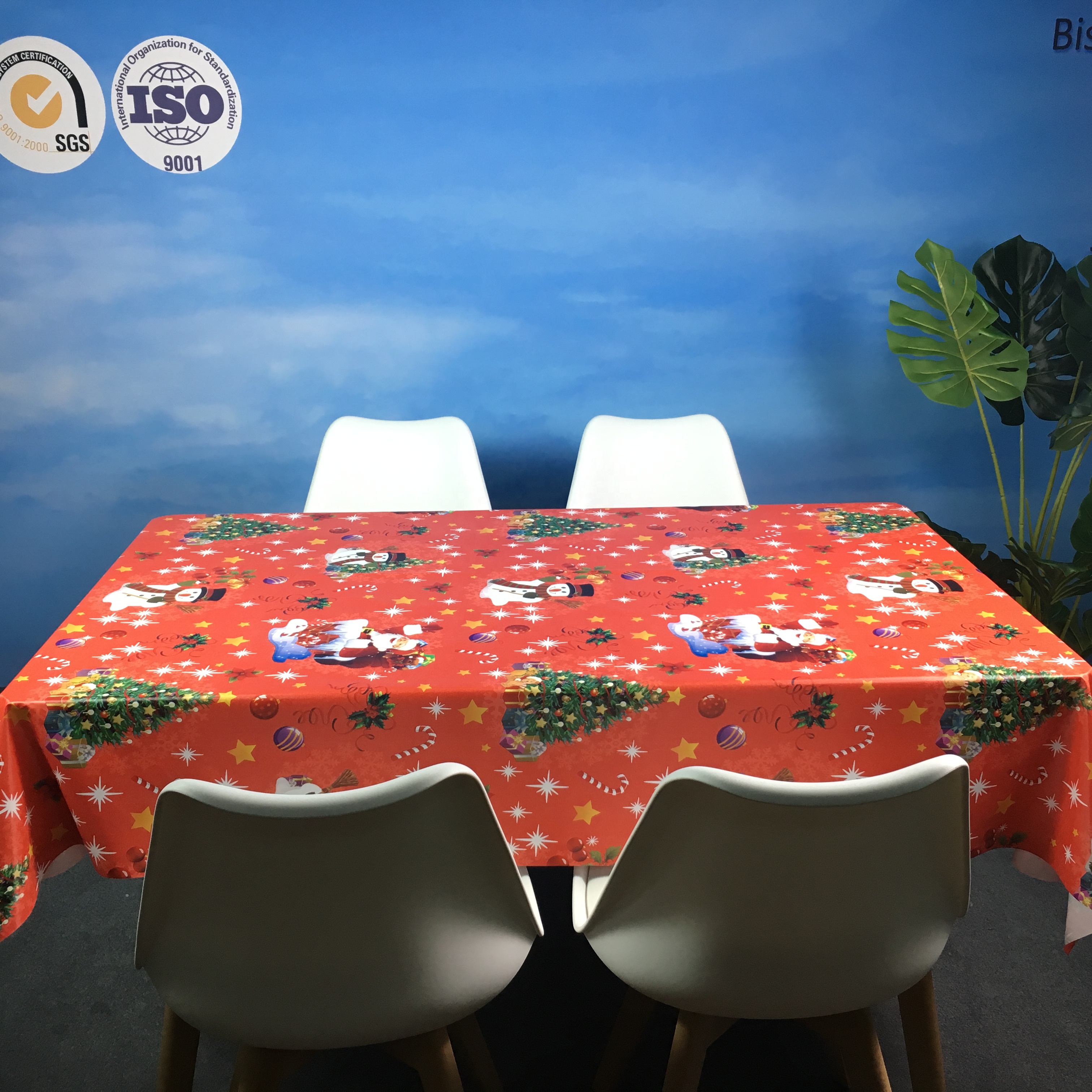 Christmas PVC tablecloth