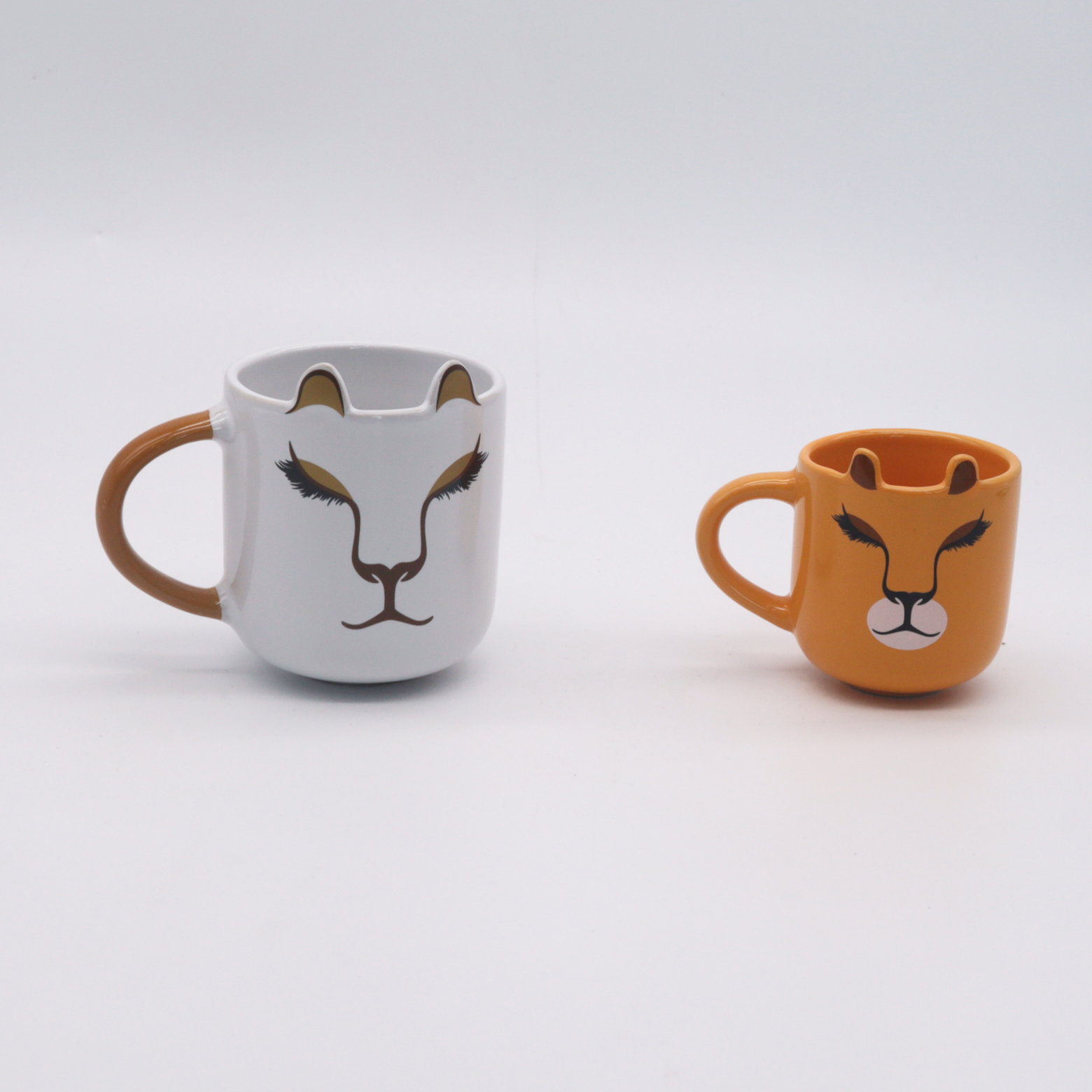 ZH-1974 cute animal face desige coffee cup 200cc