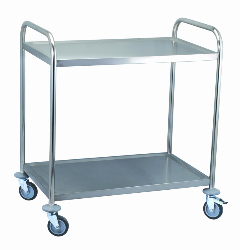 2 Tiers Round-Tube Dinning Cart