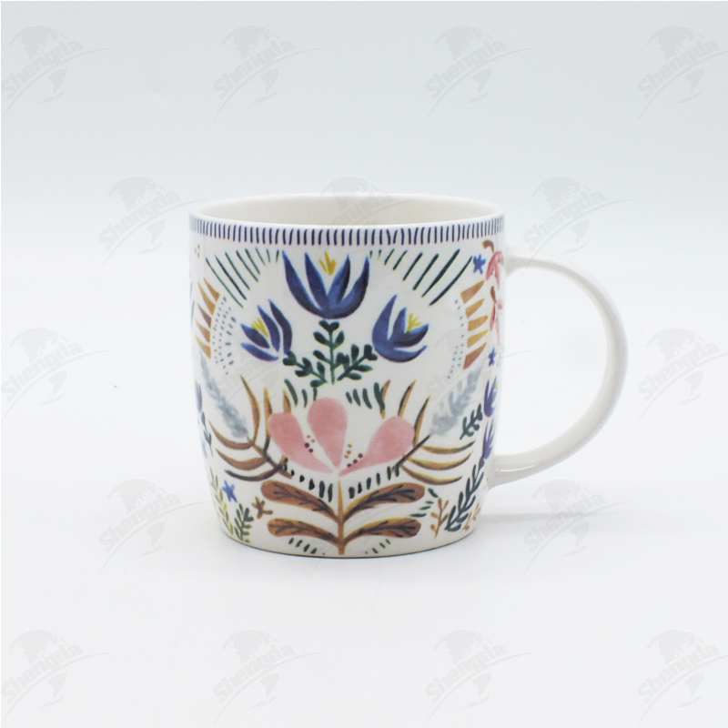 Dream Mug With Flower & Bird Design