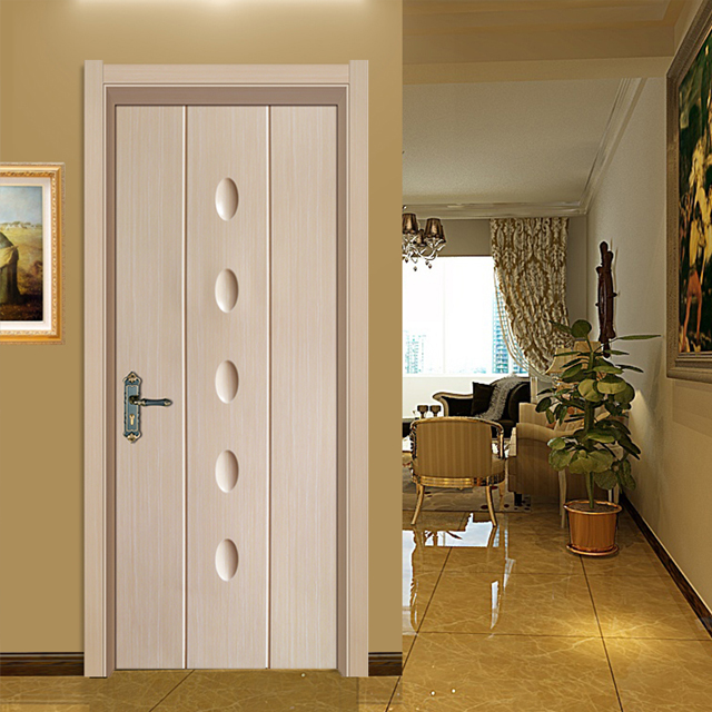 Yingkang Good Quality Hotel Door Room Bathroom Door Pvc Wpc Modern Interior Door With Locks And Handles