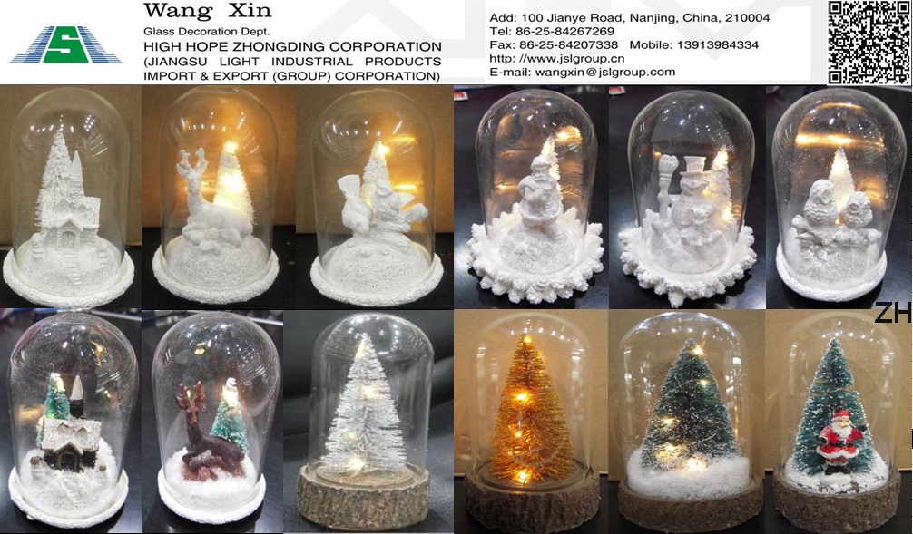 glass LED ornaments