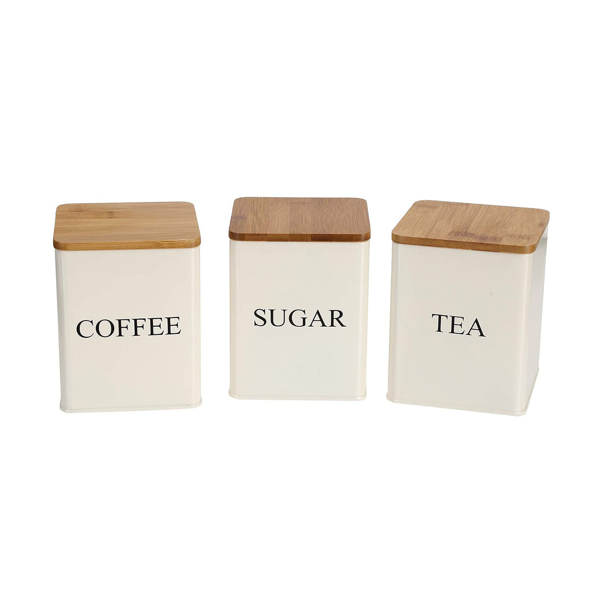 Kitchen item food storage container bread box sugar coffee tea canister set storage jar