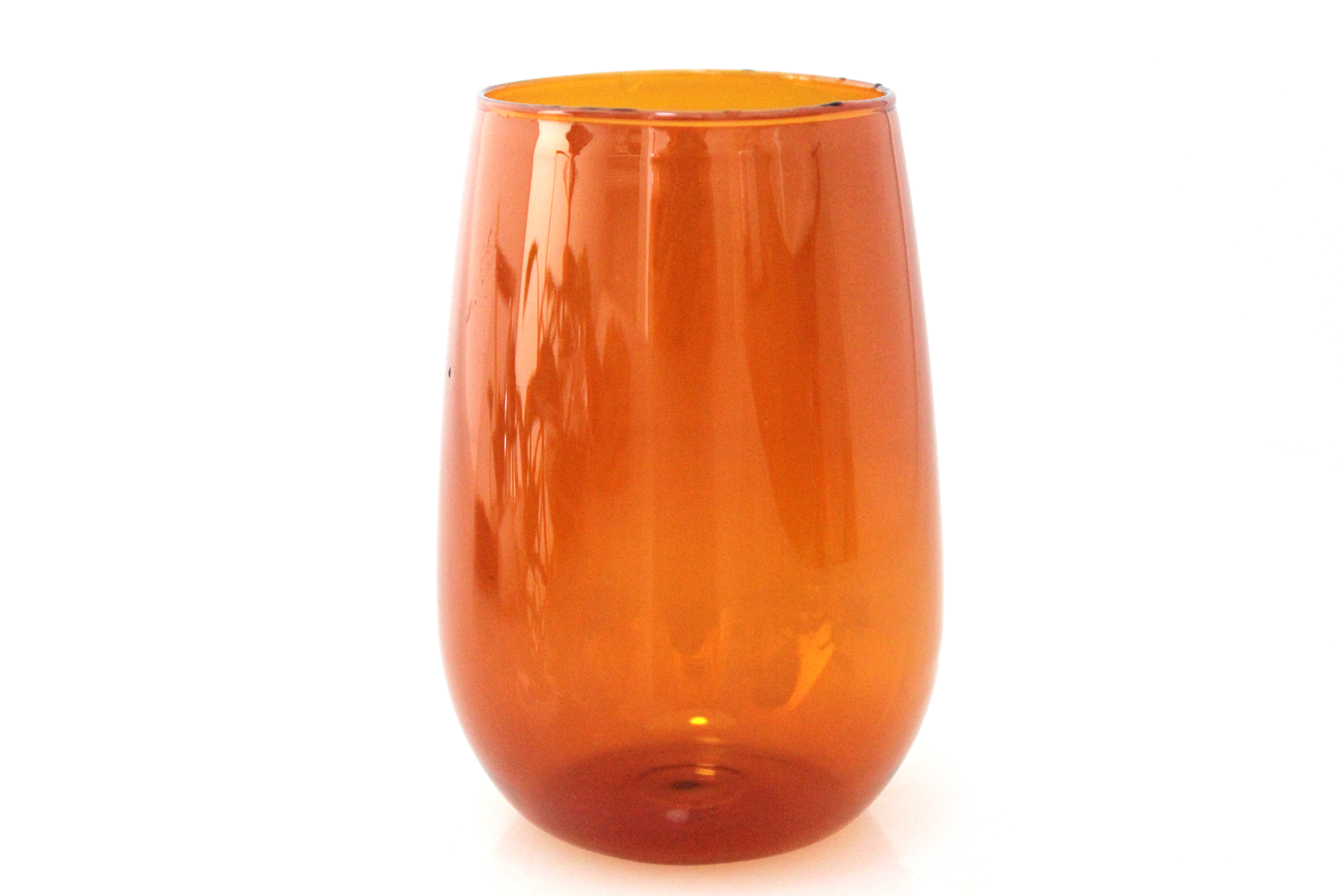 350ML 500ML Amber Single Wall Glass Tea Cup