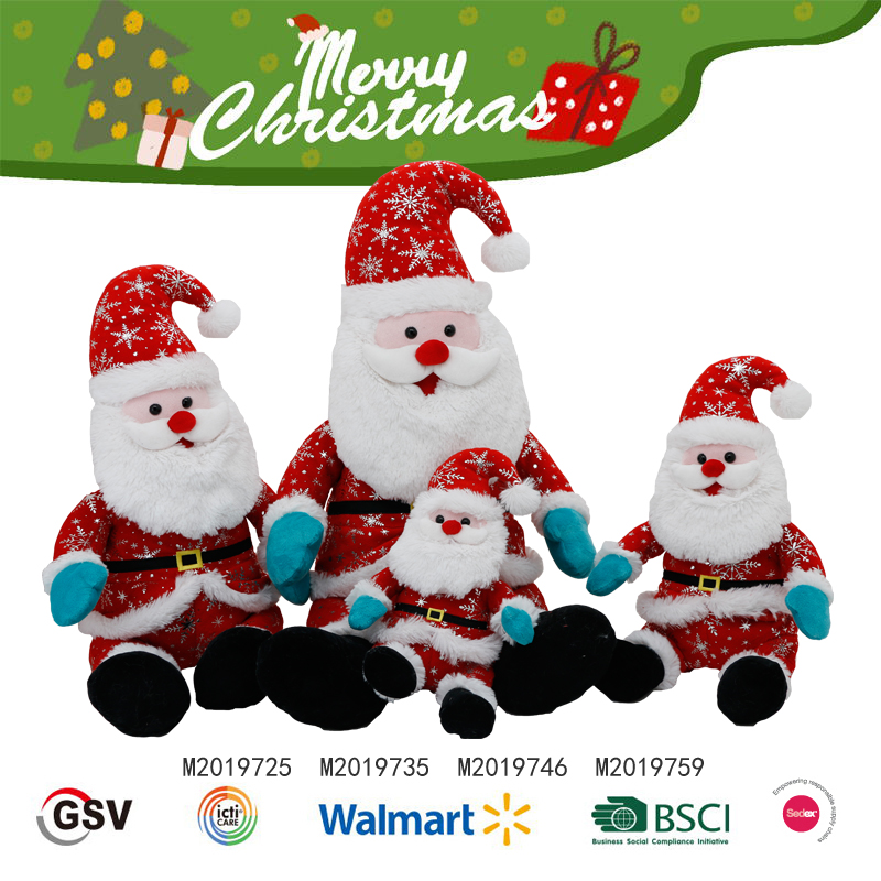 Christmas Animals Santa Claus Gtst Plush Toy(m2019725/M2019735/M2019746/M2019759)