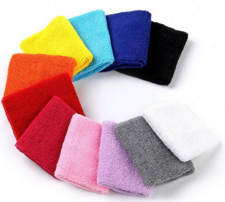 Wrist Sweatbands Cotton Striped Sweat Band