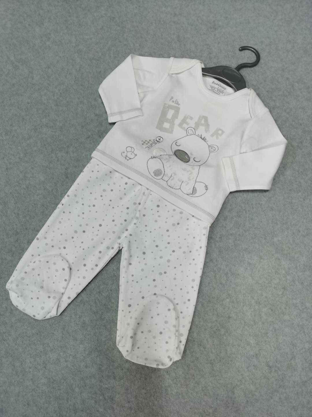 180g 100% cotton interlock baby set