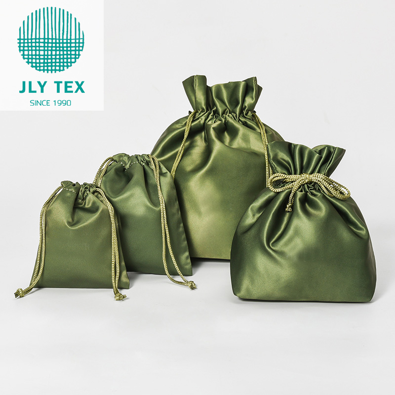 Satin drawstring bag