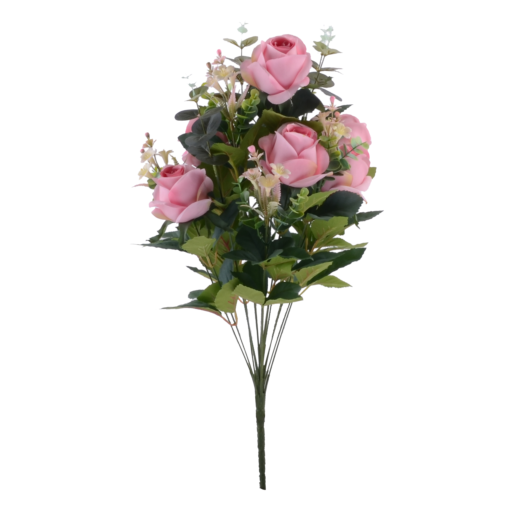 18127351 rose bush X 18 decoration artificial flower bouquet