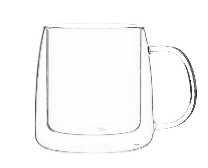 Classical Design 260ml high borosilicate double wall glass coffee mug for home decord Dishwasher Safe EU standard ODM OEM