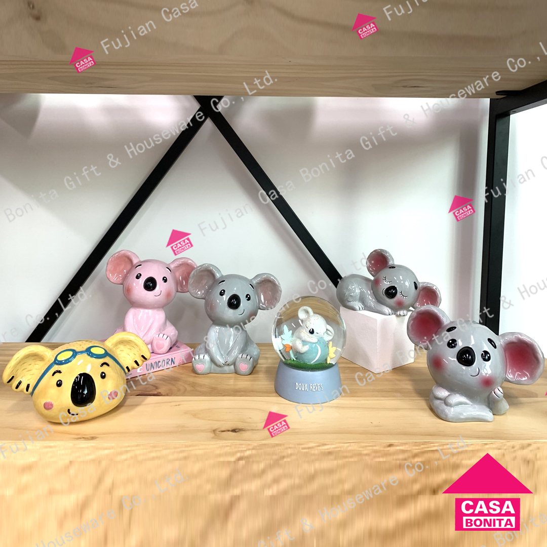 Ceramic money bank koala dolomite saving bank coin bank polyresin waterball new arrivals hot seller