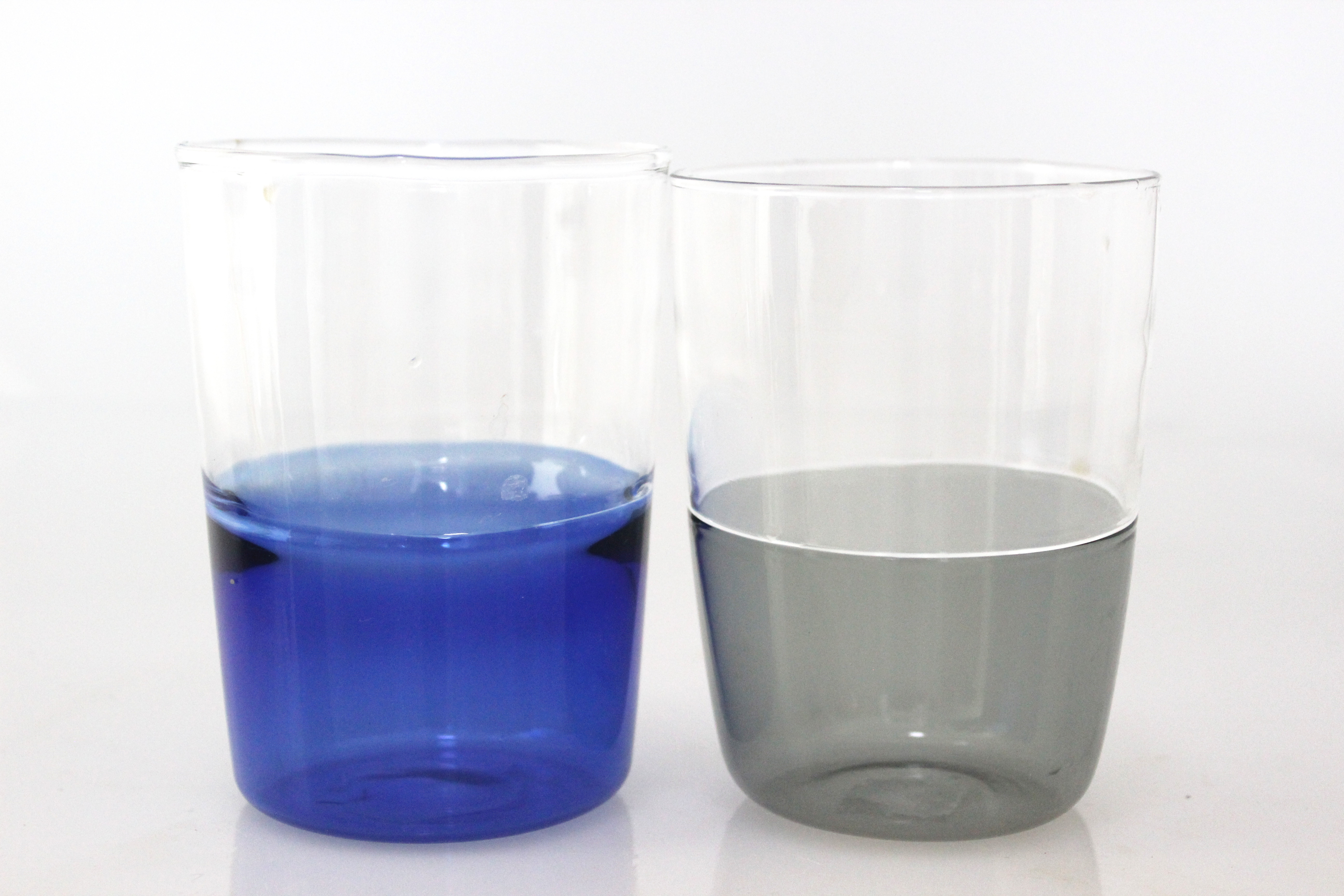 420ML grey blue color Borosilicate glass tea cup