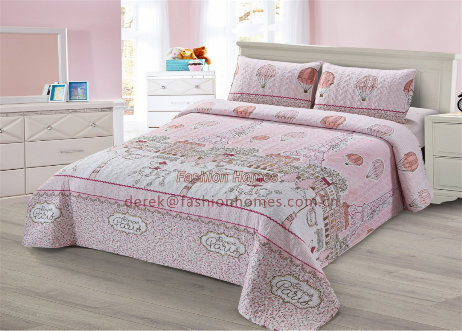 1-3pcs Printed Quilt(Girl)
