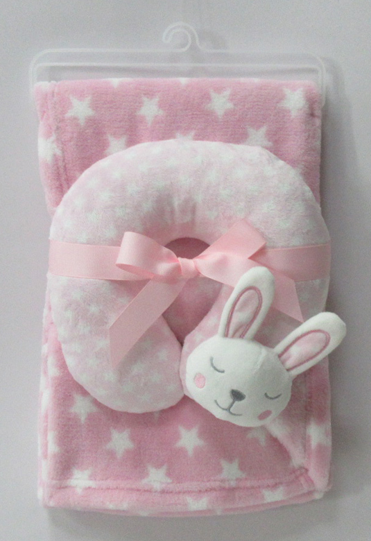 Plush Animal Neckwrap With Blanket