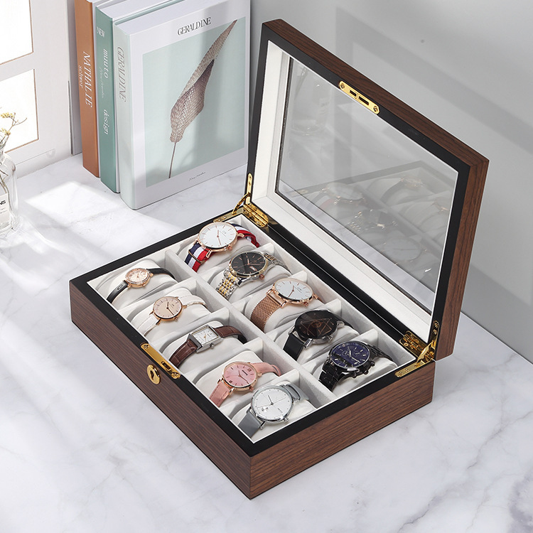 Ten - lattice Watch Storage Box Wooden Watch Storage Box Watches Luxury Boxes