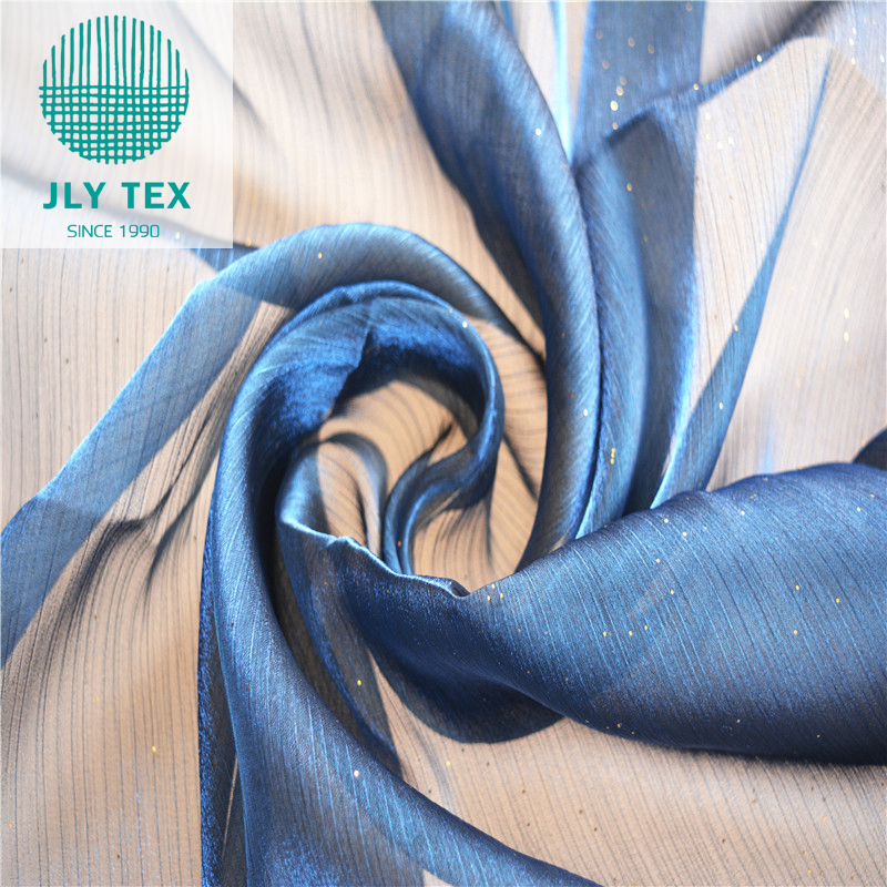 dark blue organza