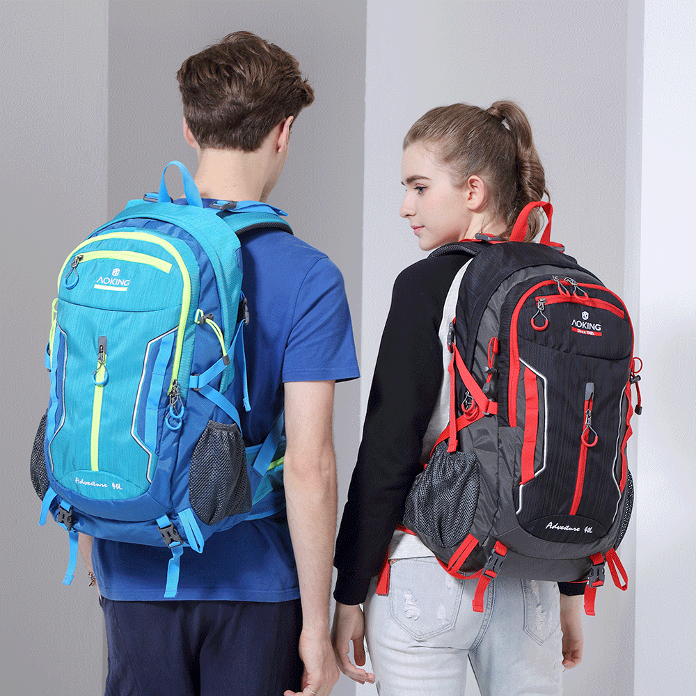 Aoking 40L Outdoor Hiking Backpack Detachable Sports Backpack with Rain Cover