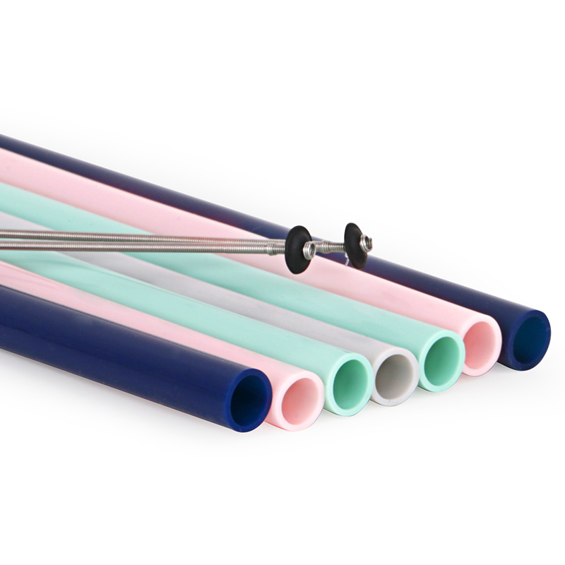 Silicone straight straw