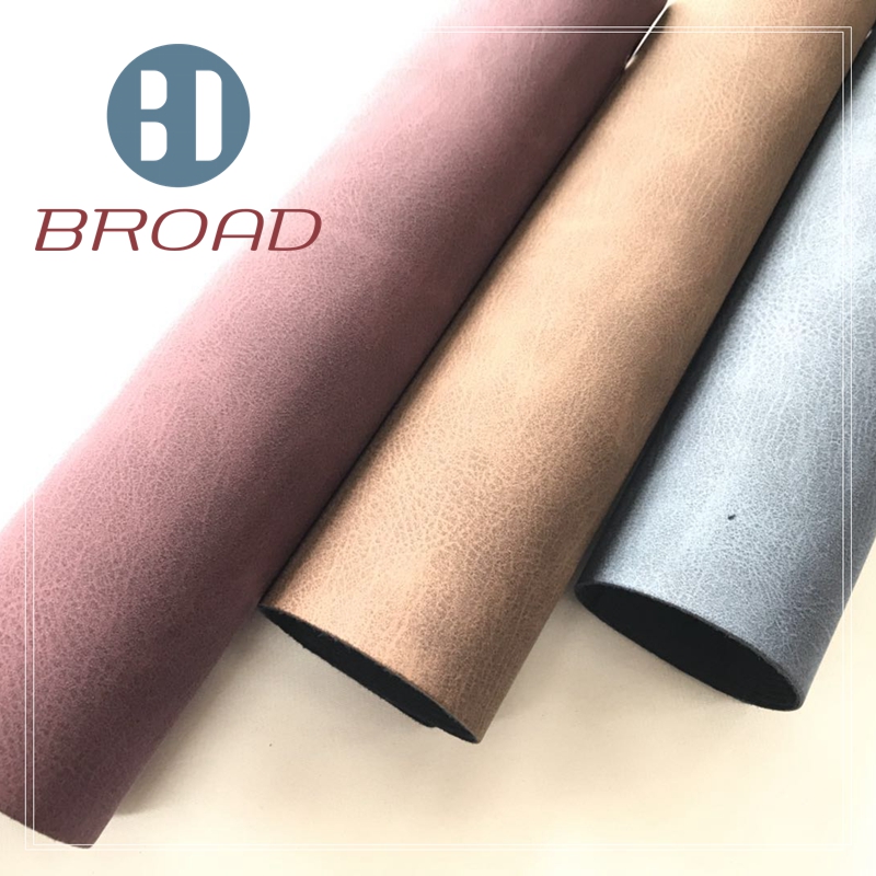 AA Two tones print of Yanbuck pu leather for shoes bags