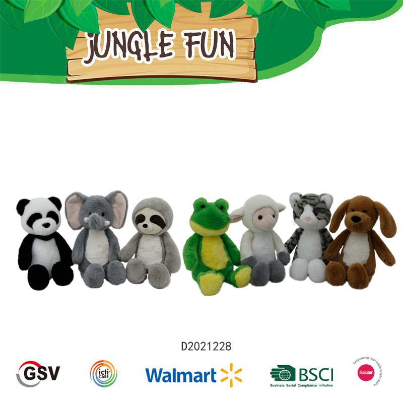 Wild Animals Panda Sloth Elephant Frog Sheep Cat Dog Gtst Plush Toy（d2021228）