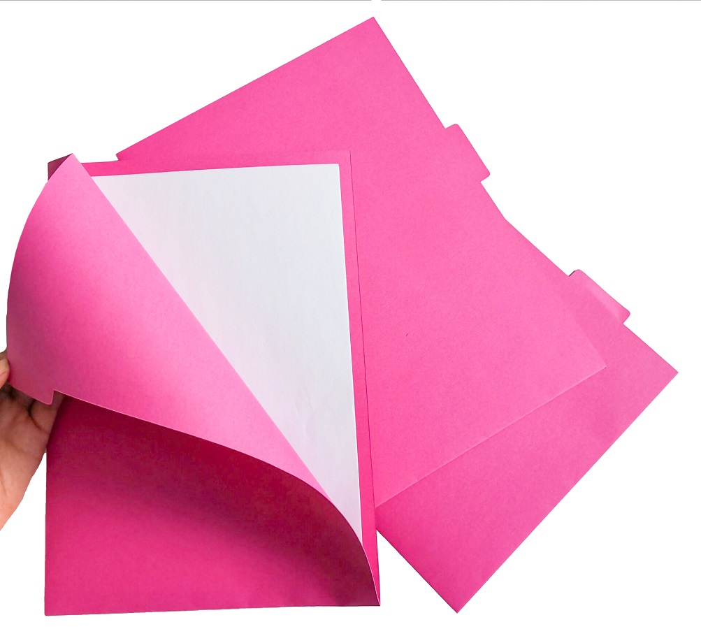 “L”Paper Folder with Tab