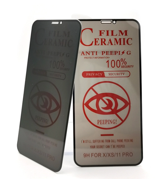 Ceramic privacy tempered glass screen protector anti-broken full glue perfect cover