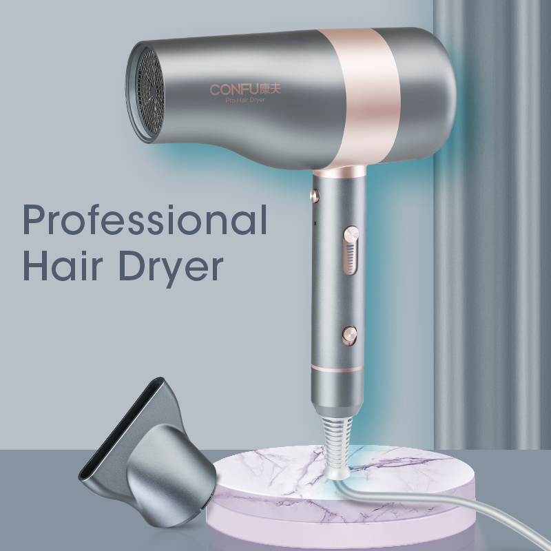 CONFU New arrival strong airflow LCD display screen Ionice hair dryer KF-K6