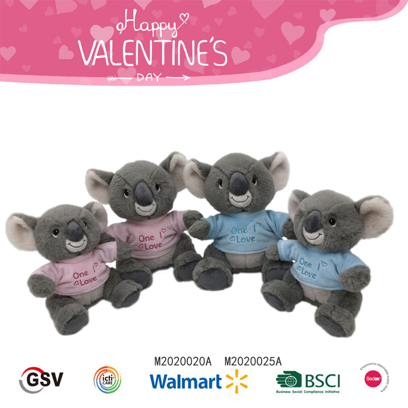 Valentine Animals Koala Gtst Plush Toy（m2020020a/M2020025a）