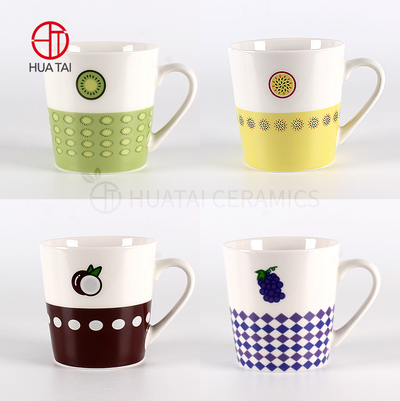 ceramic mug Lovely fruit patterned ceramic mug set