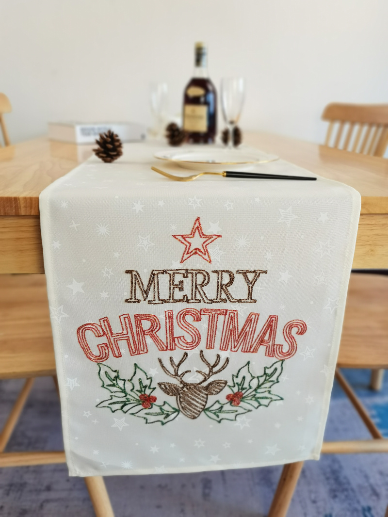 Embroidered Table Runner