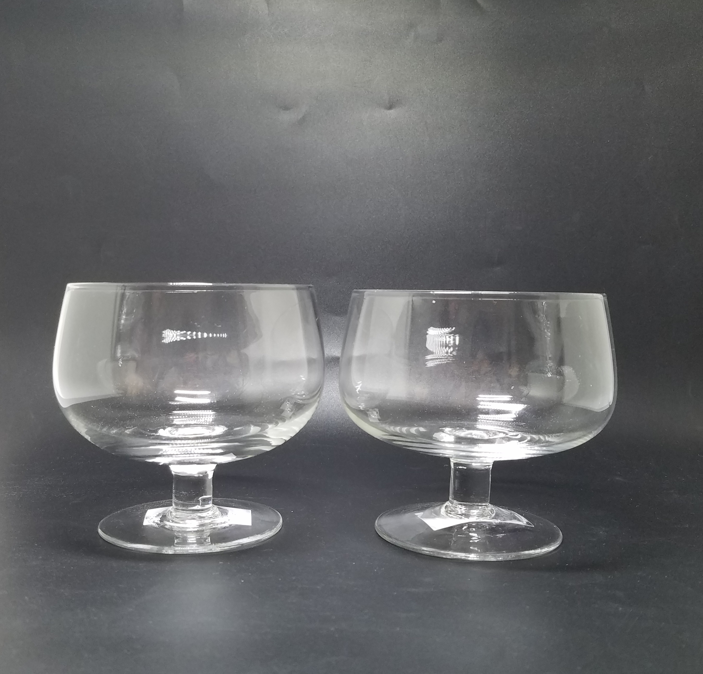 Hand blown glass ice cream bowl