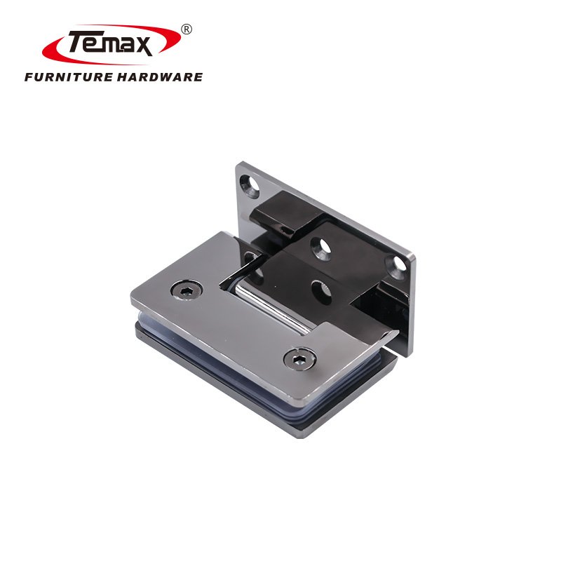 TEMAX 90 degree SS304 Stainless Steel Shower Glass Soft Close Hydraulic Door Hinges
